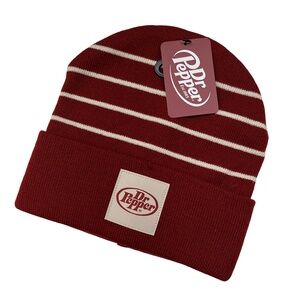 NWT Dr. Pepper Cuffed Beanie